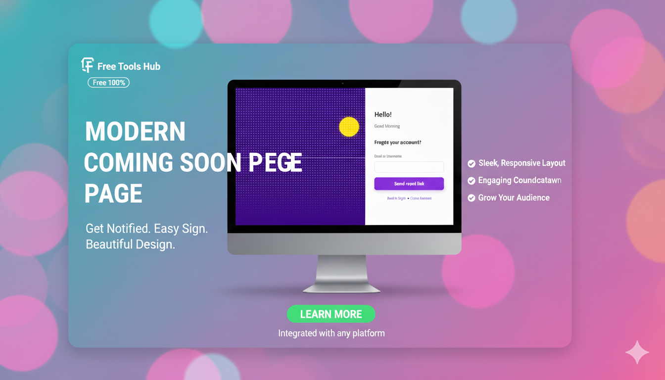 معاينة قالب FTH Maintenance / Coming Soon  ووردبريس
